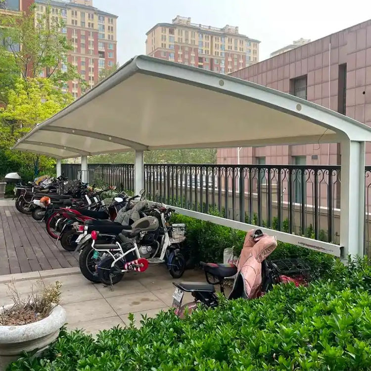 罗甸县膜结构电动车棚